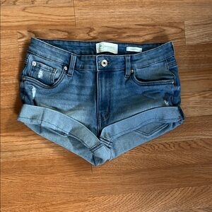 REgeneration by Celebrity Pink Woman’s Blue Jean Distressed Shorts